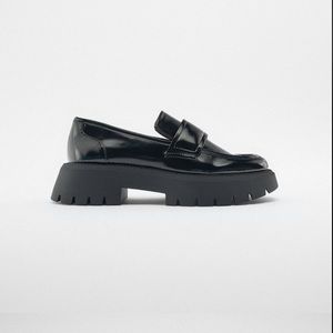 BLACK PATENT LOAFERS